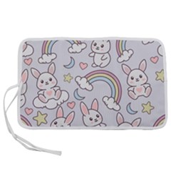 Seamless-pattern-with-cute-rabbit-character Pen Storage Case (l) by Salman4z