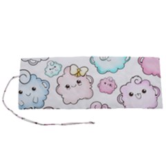 Cute-doodle-cartoon-seamless-pattern Roll Up Canvas Pencil Holder (s) by Salman4z
