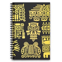 American-golden-ancient-totems 5 5  X 8 5  Notebook by Salman4z