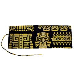 American-golden-ancient-totems Roll Up Canvas Pencil Holder (s) by Salman4z
