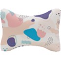 Hand-drawn-abstract-organic-shapes-background Seat Head Rest Cushion View1