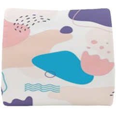 Hand-drawn-abstract-organic-shapes-background Seat Cushion by Salman4z