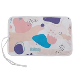 Hand-drawn-abstract-organic-shapes-background Pen Storage Case (s) by Salman4z