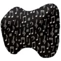 Chalk-music-notes-signs-seamless-pattern Head Support Cushion View4