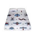 Insects-icons-square-seamless-pattern Fitted Sheet (Full/ Double Size) View1