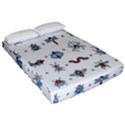 Insects-icons-square-seamless-pattern Fitted Sheet (Queen Size) View2