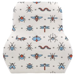 Insects-icons-square-seamless-pattern Car Seat Back Cushion  by Salman4z