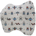 Insects-icons-square-seamless-pattern Velour Head Support Cushion View4