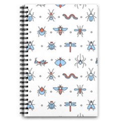 Insects-icons-square-seamless-pattern 5 5  X 8 5  Notebook by Salman4z