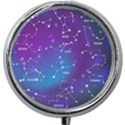 Realistic-night-sky-poster-with-constellations Mini Round Pill Box View1
