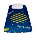 Flat-design-geometric-shapes-background Fitted Sheet (Single Size) View1