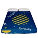 Flat-design-geometric-shapes-background Fitted Sheet (Queen Size) View1