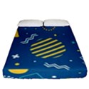 Flat-design-geometric-shapes-background Fitted Sheet (California King Size) View1