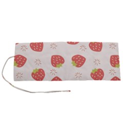 Strawberries-pattern-design Roll Up Canvas Pencil Holder (s) by Salman4z
