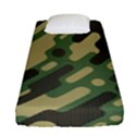 Camouflage-pattern-background Fitted Sheet (Single Size) View1