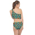 Vector Illustration Seamless Pattern With Cartoon Duck Spliced Up Two Piece Swimsuit View2