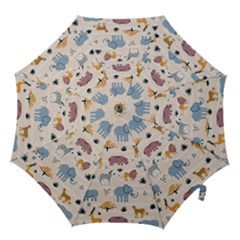 Wild Animals Seamless Pattern Hook Handle Umbrellas (medium) by pakminggu