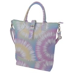 Tie Dye Pattern Colorful Design Buckle Top Tote Bag by pakminggu