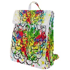 Brain Mind Psychology Idea Hearts Flap Top Backpack by pakminggu