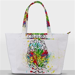 Brain Mind Psychology Idea Hearts Back Pocket Shoulder Bag  by pakminggu