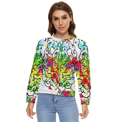 Brain Mind Psychology Idea Hearts Women s Long Sleeve Raglan Tee by pakminggu