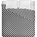 Background Black Board Checker Checkerboard Duvet Cover Double Side (King Size) View1