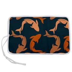 Background Pattern Texture Design Wallpaper Fish Pen Storage Case (l) by pakminggu