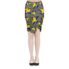 Background Pattern Texture Design Wallpaper Midi Wrap Pencil Skirt by pakminggu