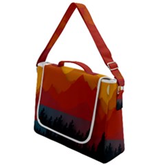 Mountain Forest Nature Scenery Art Mountains Box Up Messenger Bag by pakminggu