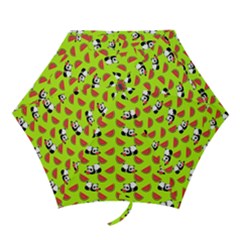 Watermelon Panda Background Wallpaper Mini Folding Umbrellas by pakminggu