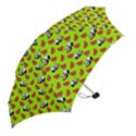 Watermelon Panda Background Wallpaper Mini Folding Umbrellas View2