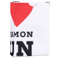 I Love Cinnamon Bun Playing Cards Single Design (rectangle) With Custom Box by ilovewhateva