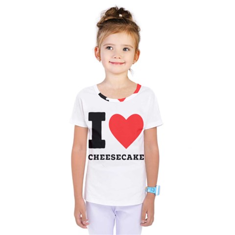 I Love Cheesecake Kids  One Piece Tee by ilovewhateva