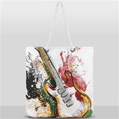 Electric Guitar Full Print Rope Handle Tote (large) by pakminggu