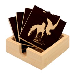 Aurora Northern Lights Phenomenon Atmosphere Sky Bamboo Coaster Set by pakminggu