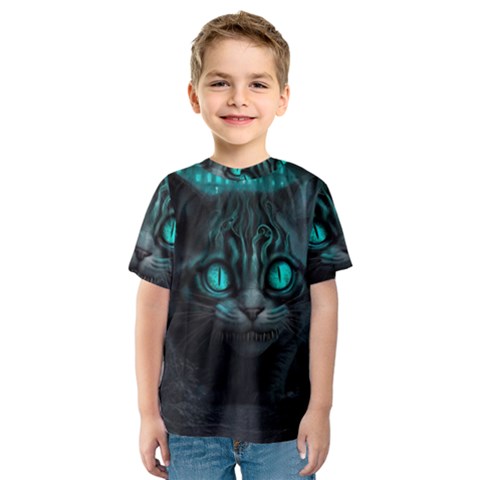 Angry Cat Fantasy Kids  Sport Mesh Tee by pakminggu