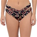 Vector Illustration Of Ukrainian Folk Seamless Pattern Ethnic Ornament Border Element Traditional Double Strap Halter Bikini Bottoms View1