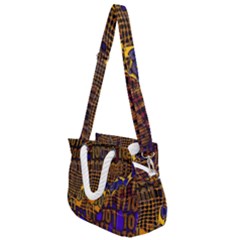 Binary Code Transformation Rope Handles Shoulder Strap Bag by pakminggu