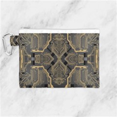 Brain Technology Data Digital Canvas Cosmetic Bag (medium) by pakminggu