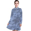 Lines Shapes Pattern Web Creative Long Sleeve Chiffon Shirt Dress View1