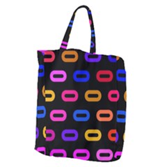 Pattern Background Structure Black Giant Grocery Tote by danenraven