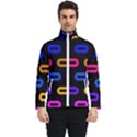 Pattern Background Structure Black Men s Bomber Jacket View1