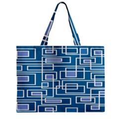 Geometric Rectangle Shape Linear Zipper Mini Tote Bag by danenraven