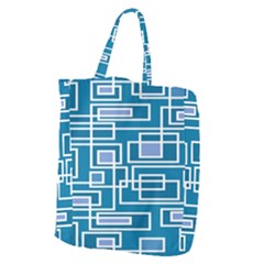 Geometric Rectangle Shape Linear Giant Grocery Tote by danenraven