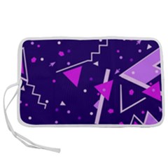 Purple Blue Geometric Pattern Pen Storage Case (s) by danenraven