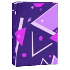 Purple Blue Geometric Pattern Playing Cards Single Design (rectangle) With Custom Box by danenraven