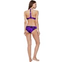 Purple Pattern Background Structure Banded Triangle Bikini Set View4