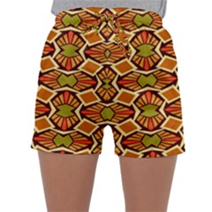 Geometry Shape Retro Trendy Symbol Sleepwear Shorts by danenraven