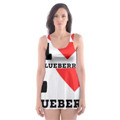 I Love Blueberry Cobbler Skater Dress Swimsuit by ilovewhateva