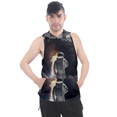 Astronaut Space Walk Men s Sleeveless Hoodie by danenraven